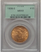 1906S $10 Liberty Eagle MS62